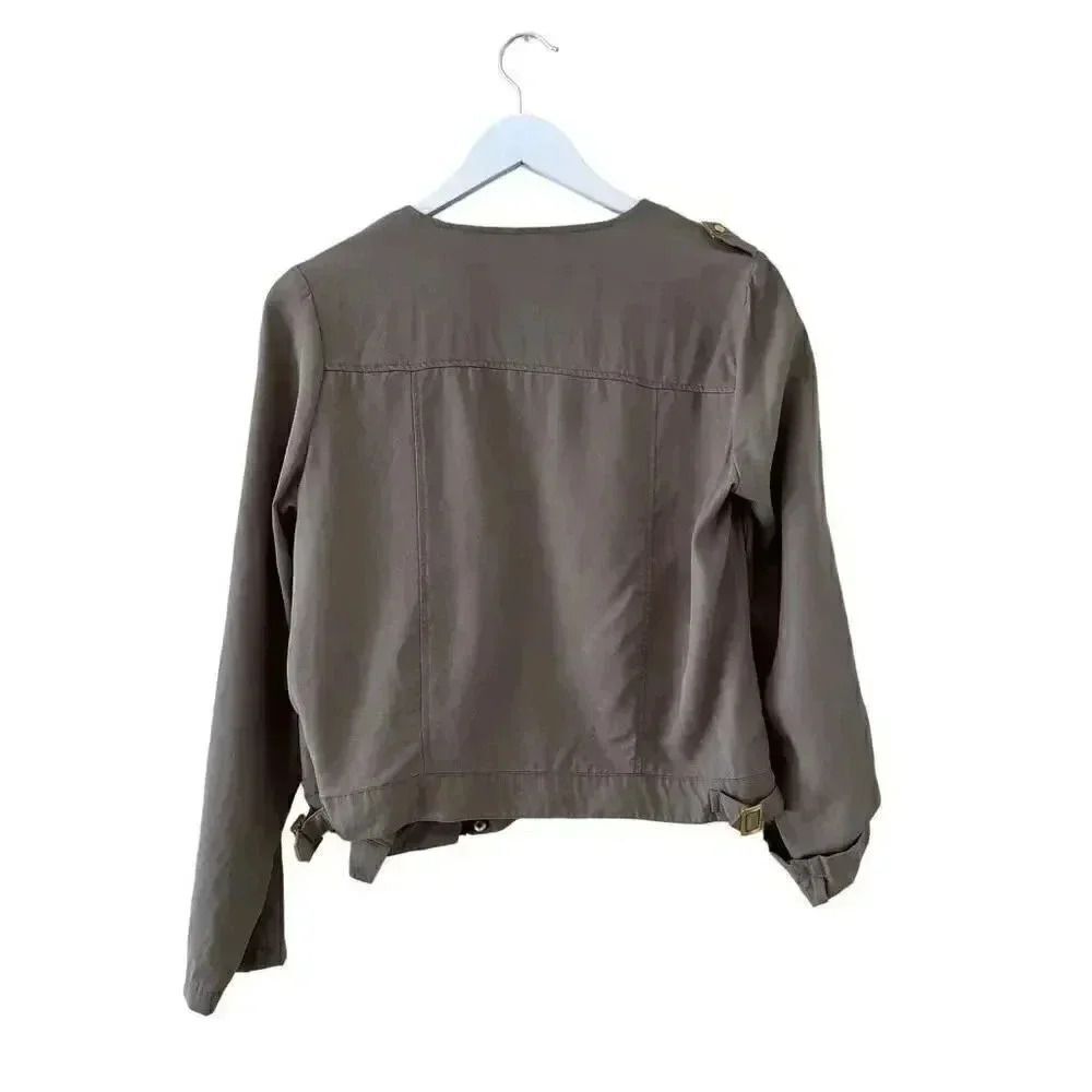 Mohito Basic Olive Army Green Front Zipper Chic M… - image 8